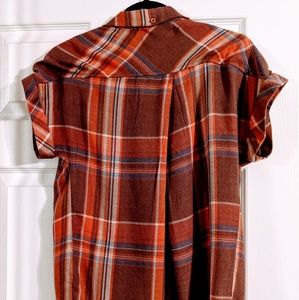 cloth & stone Tops - Nwot Cloth & Stone plaid camp shirt cloth & stone Tops - Nwot Cloth & Stone plaid camp shirt